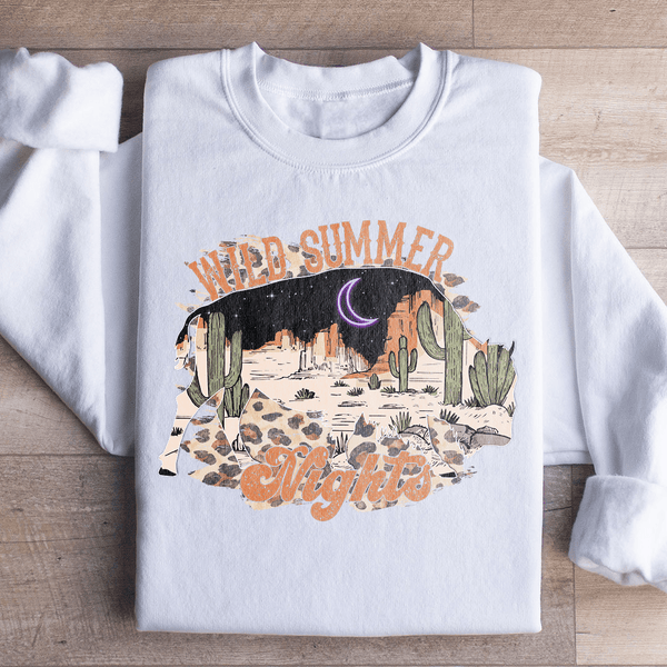 Wild Summer Nights Sweatshirt White / S Peachy Sunday T-Shirt