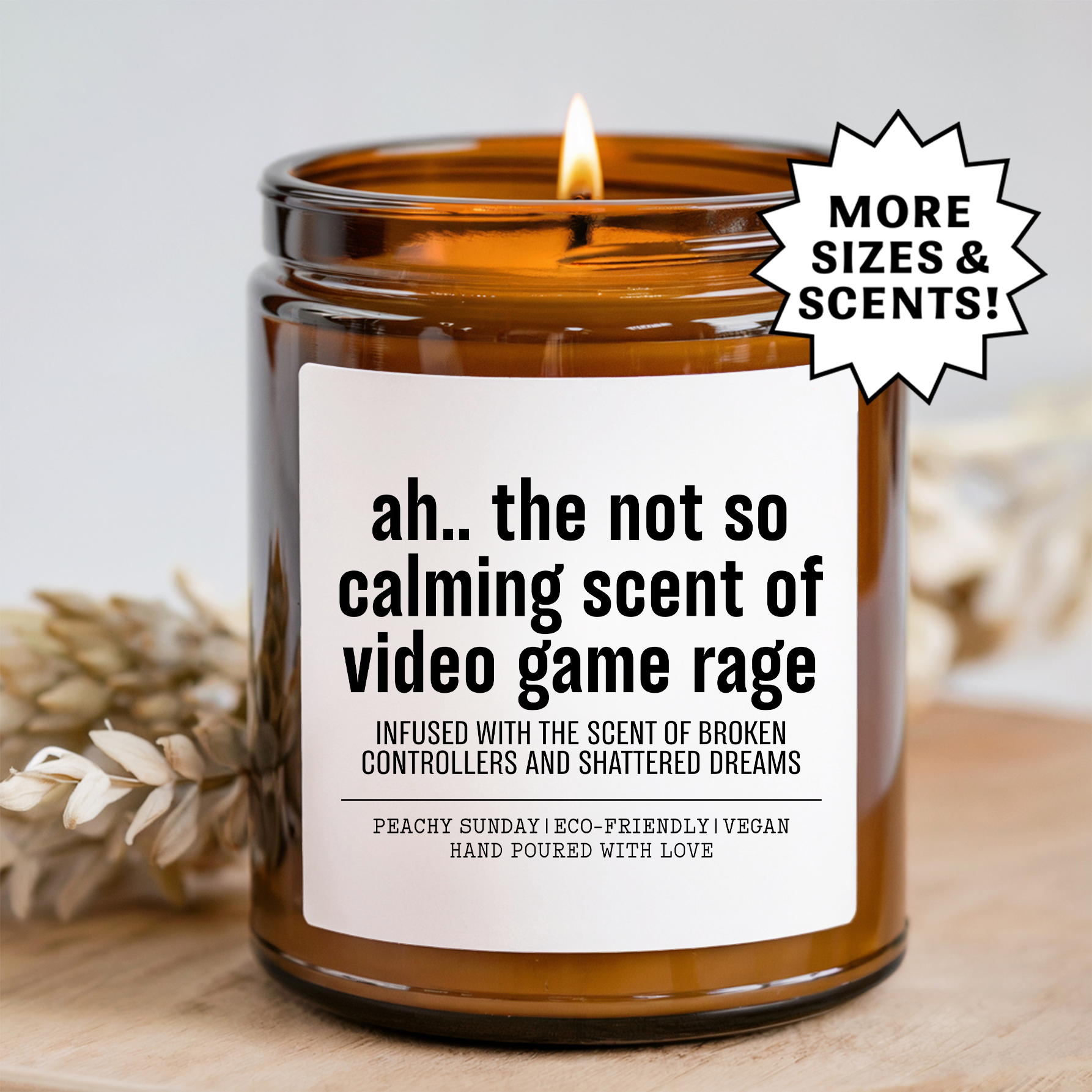 Funny Gamer Smells Like Video Games & Chaos Candle