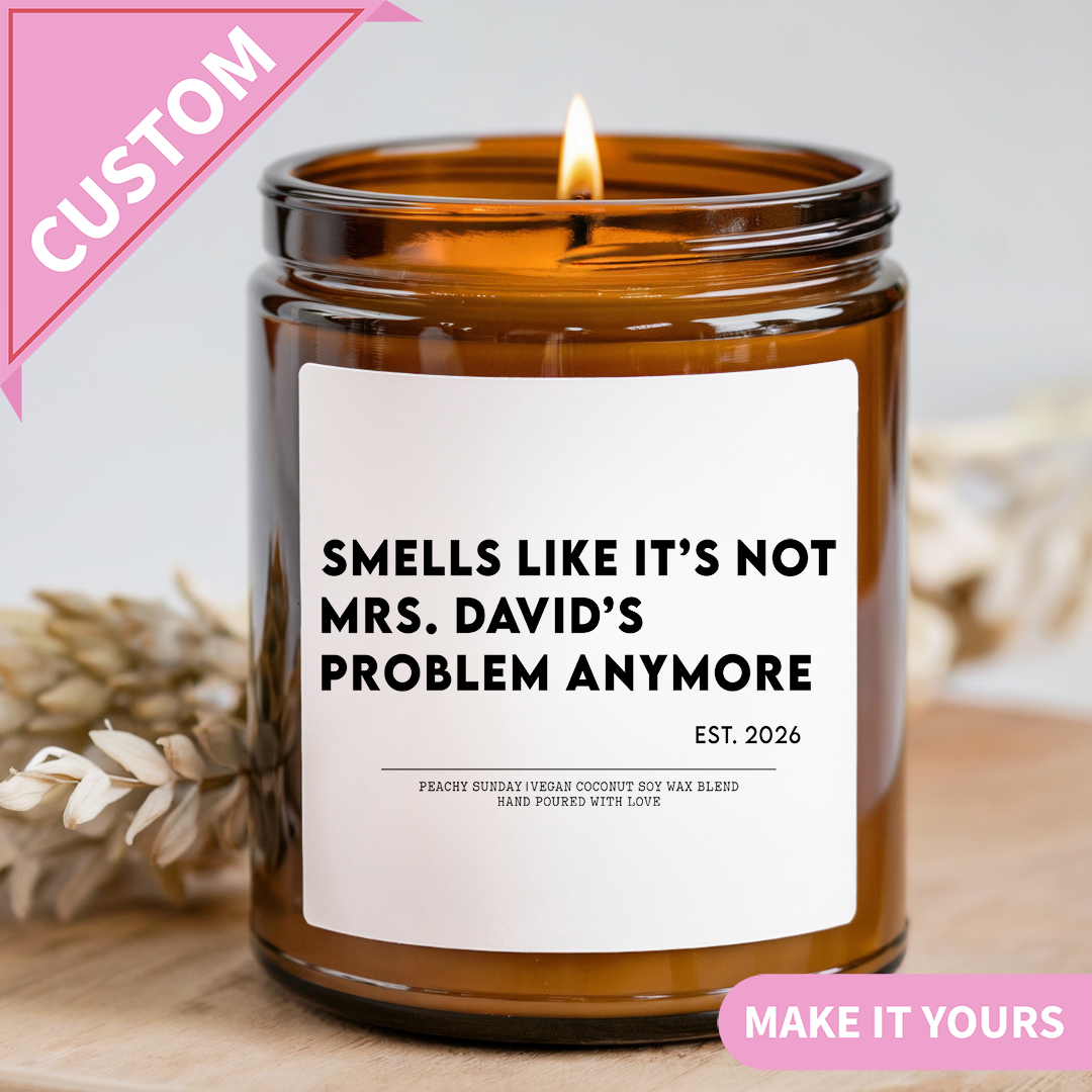 Personalized Retirement Candle