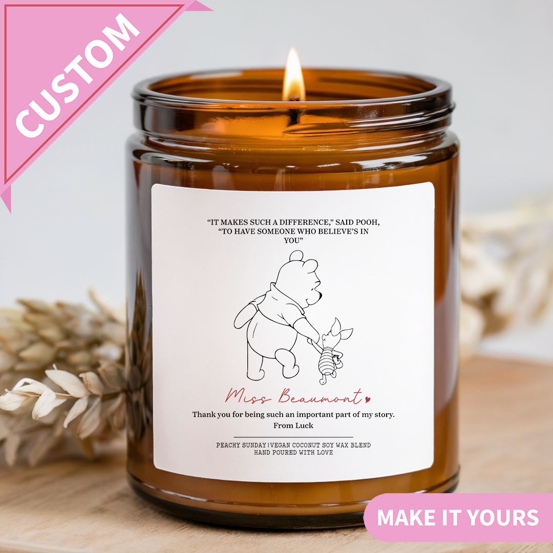 Personalized Teacher Thank You Candle