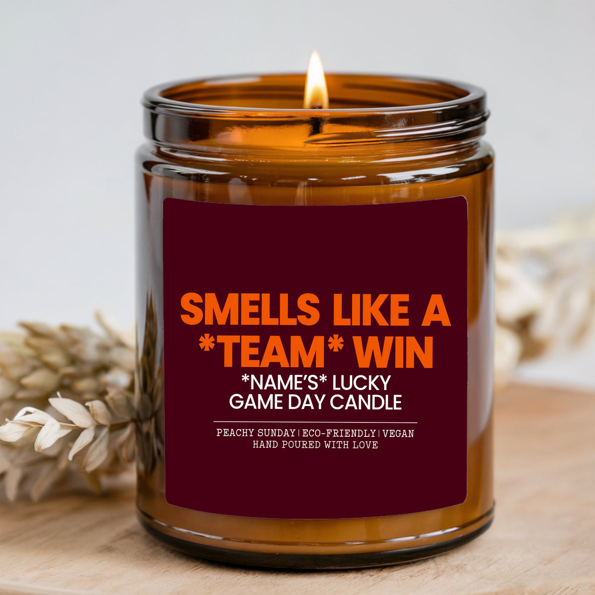 Bougie personnalisée « Lucky Game Day »