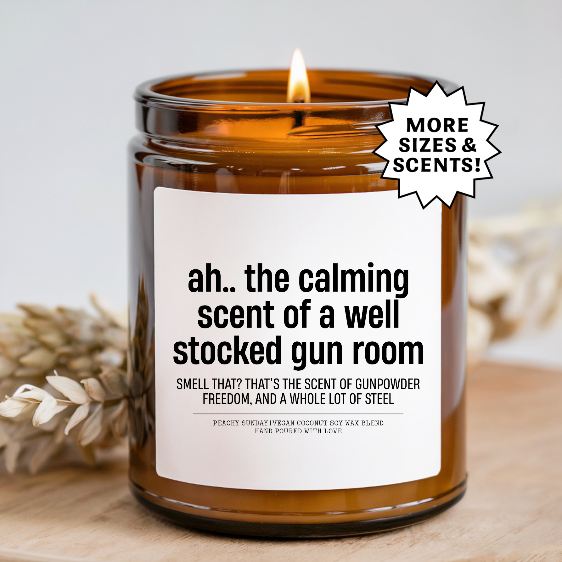 The Calming Scent Of A Well Stocked Gun Room Candle