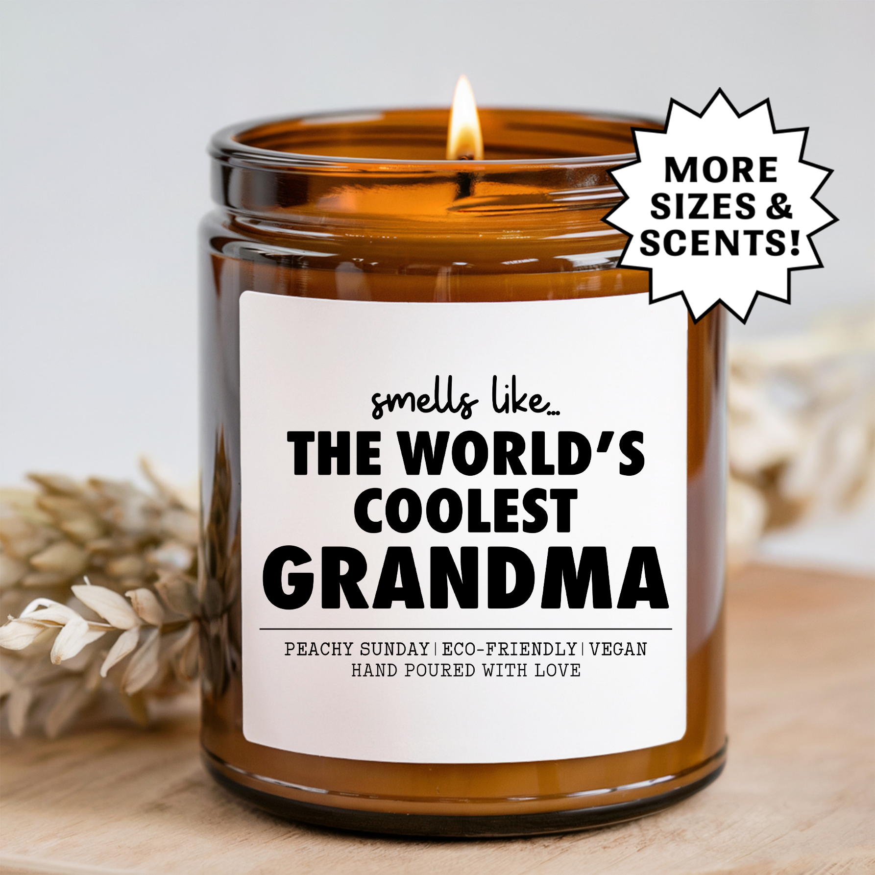 Smells Like World's Coolest Grandma Candle