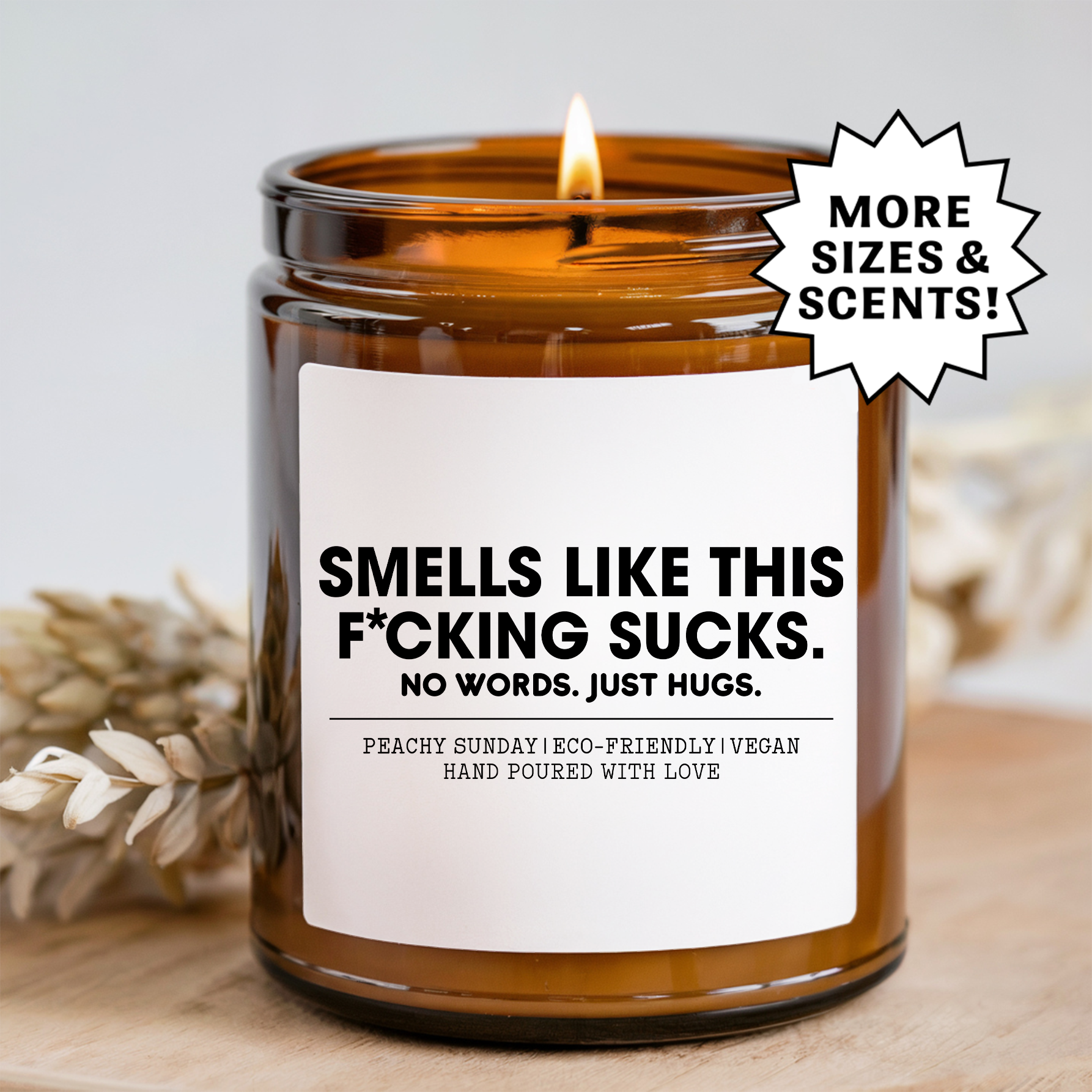 Smells Like It’s Too Peopley Outside Funny Introvert Gift Candle