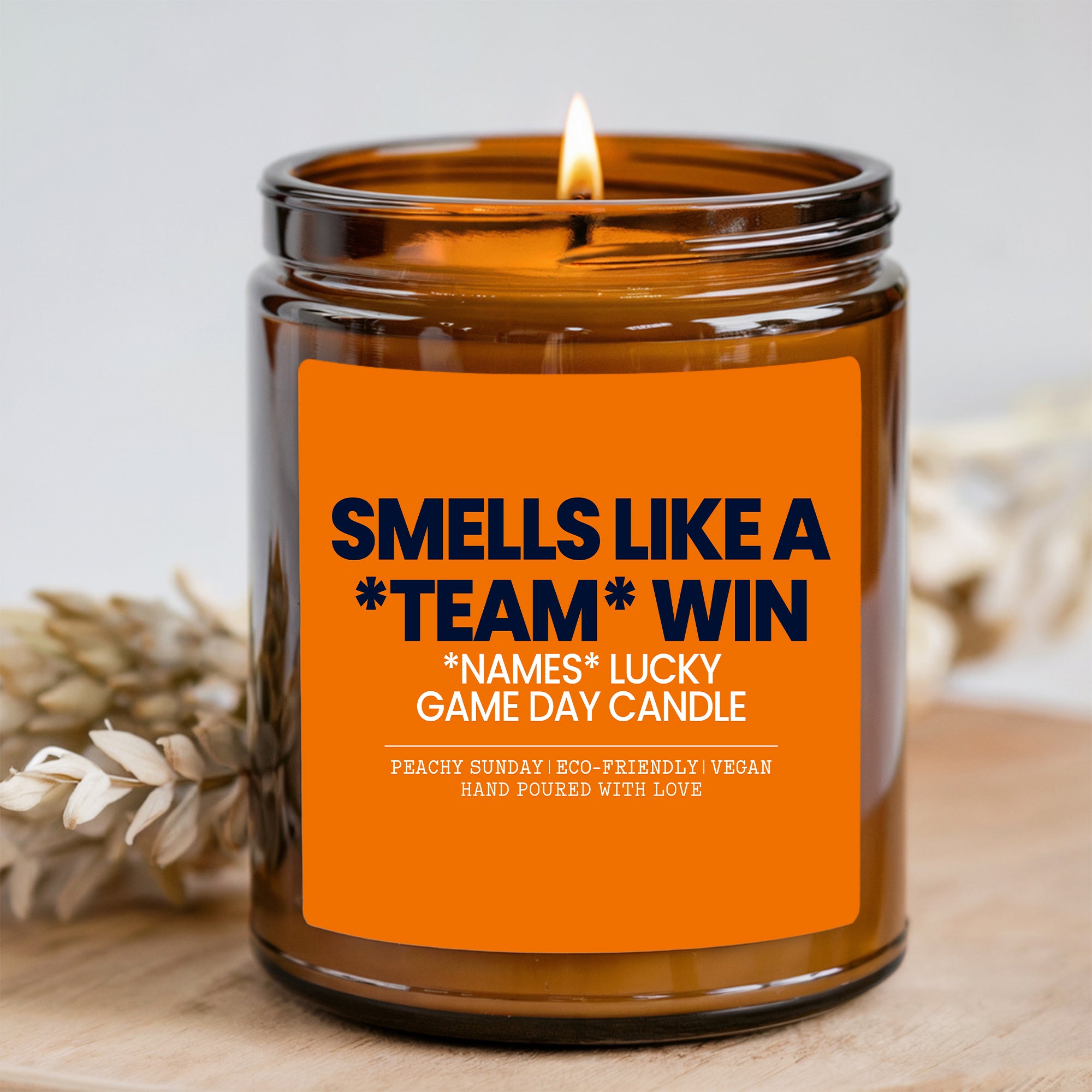 Personalized Sports Candle For Custom Team Name