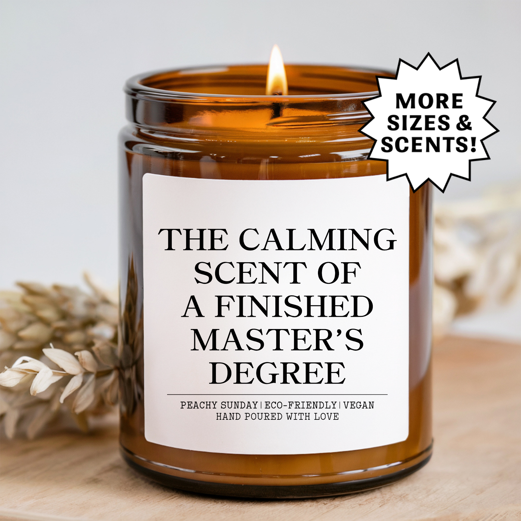 The Calming Scent Of A Finished Master's Degree Candle