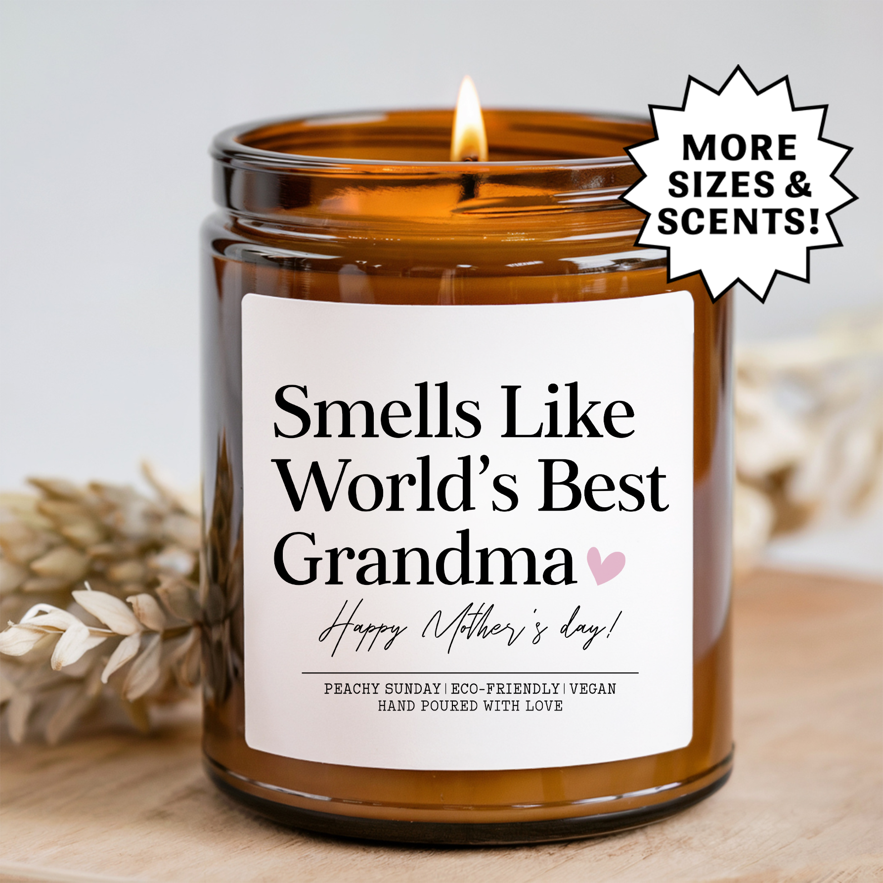 Smells Like World's Best Grandma Mother's Day Candle