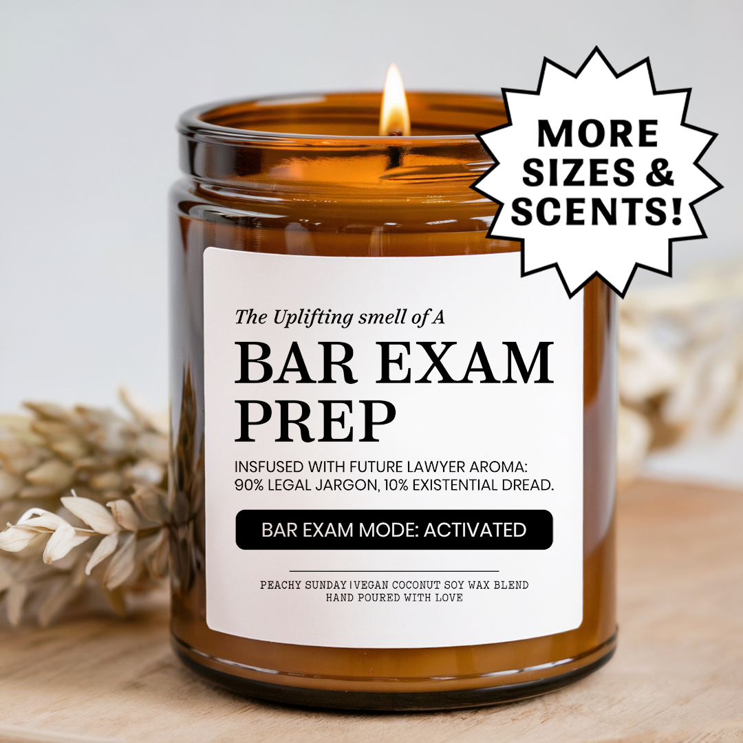 Bar Exam Prep Candle