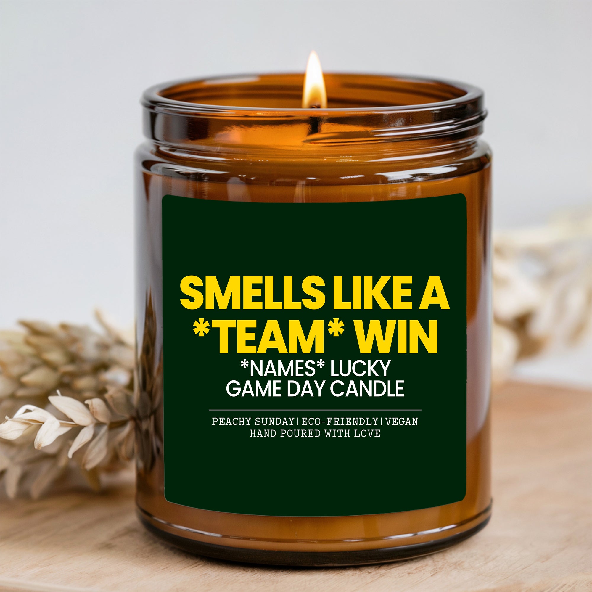 Personalisierte Kerze „Riecht nach einem Teamsieg“
