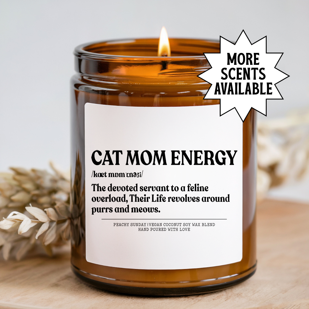 Cat Mom Energy Candle