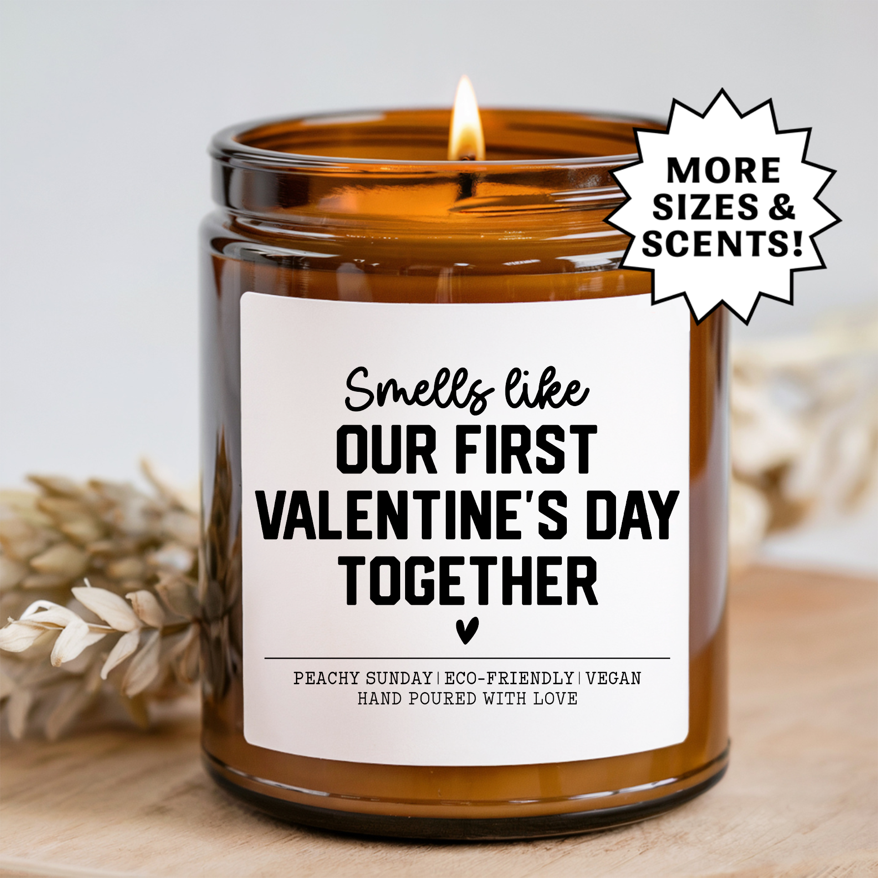 Smells Like Our First Valentine's Day Together Candle