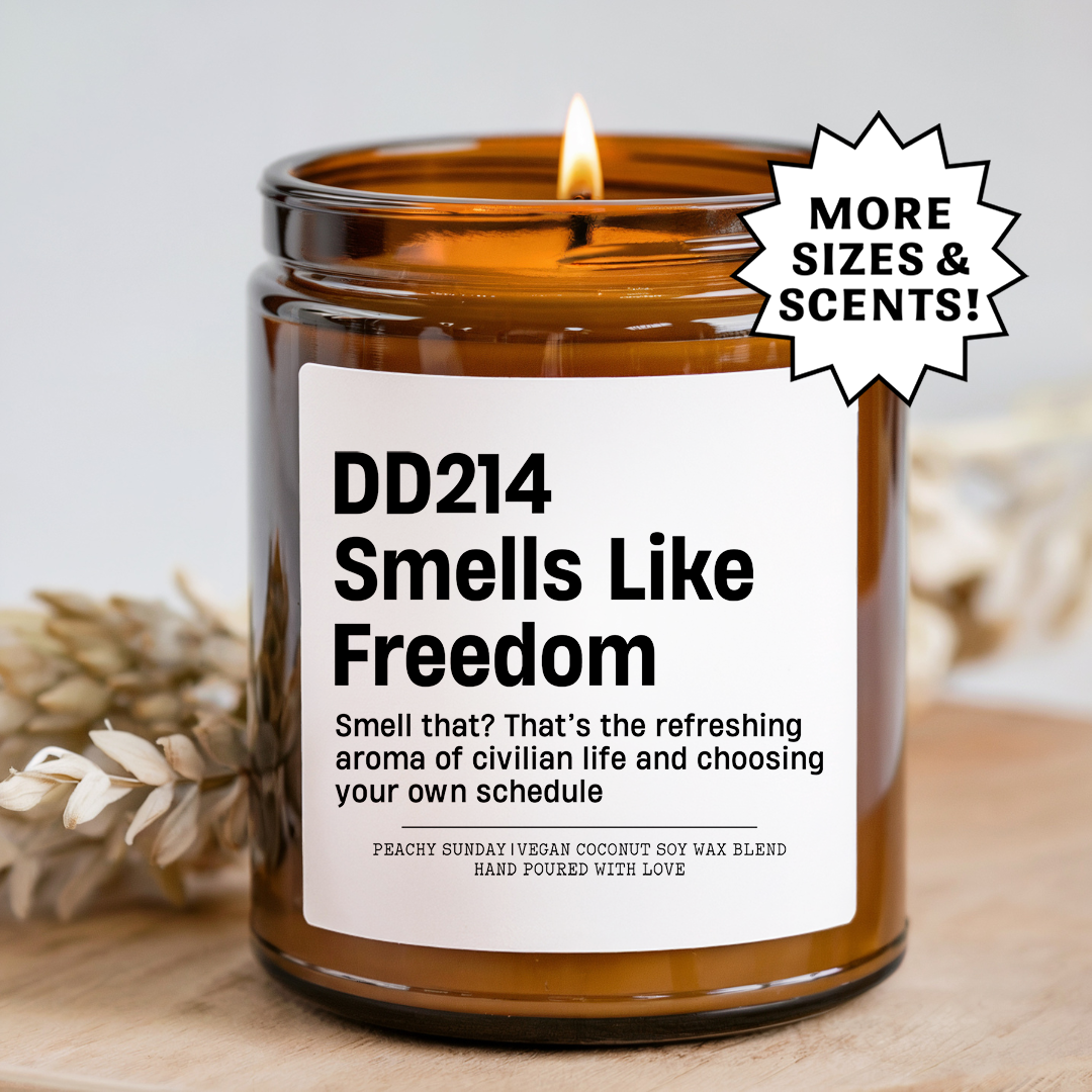 Smells Like Freedom Military Separation Candle