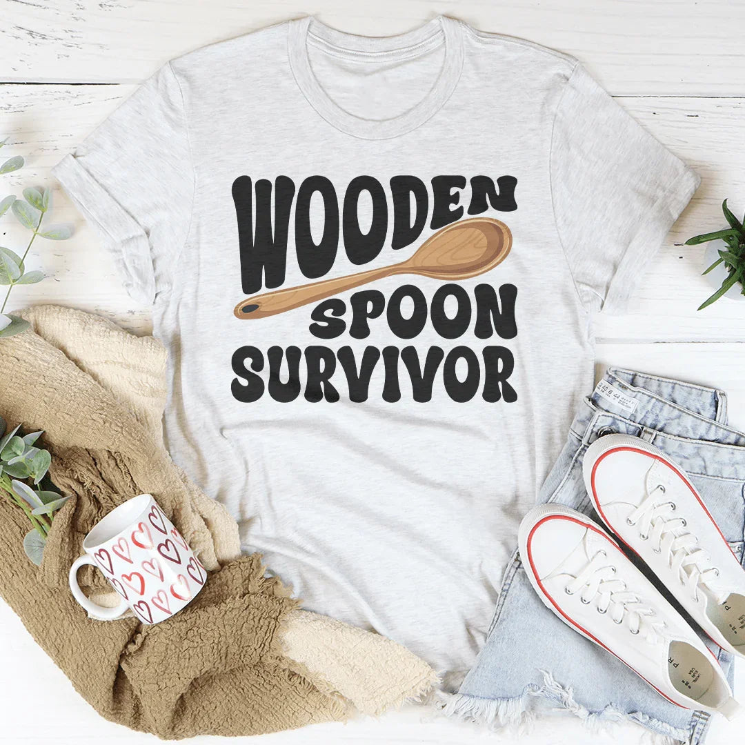 Wooden Spoon Survivor Tee White / S Peachy Sunday T-Shirt