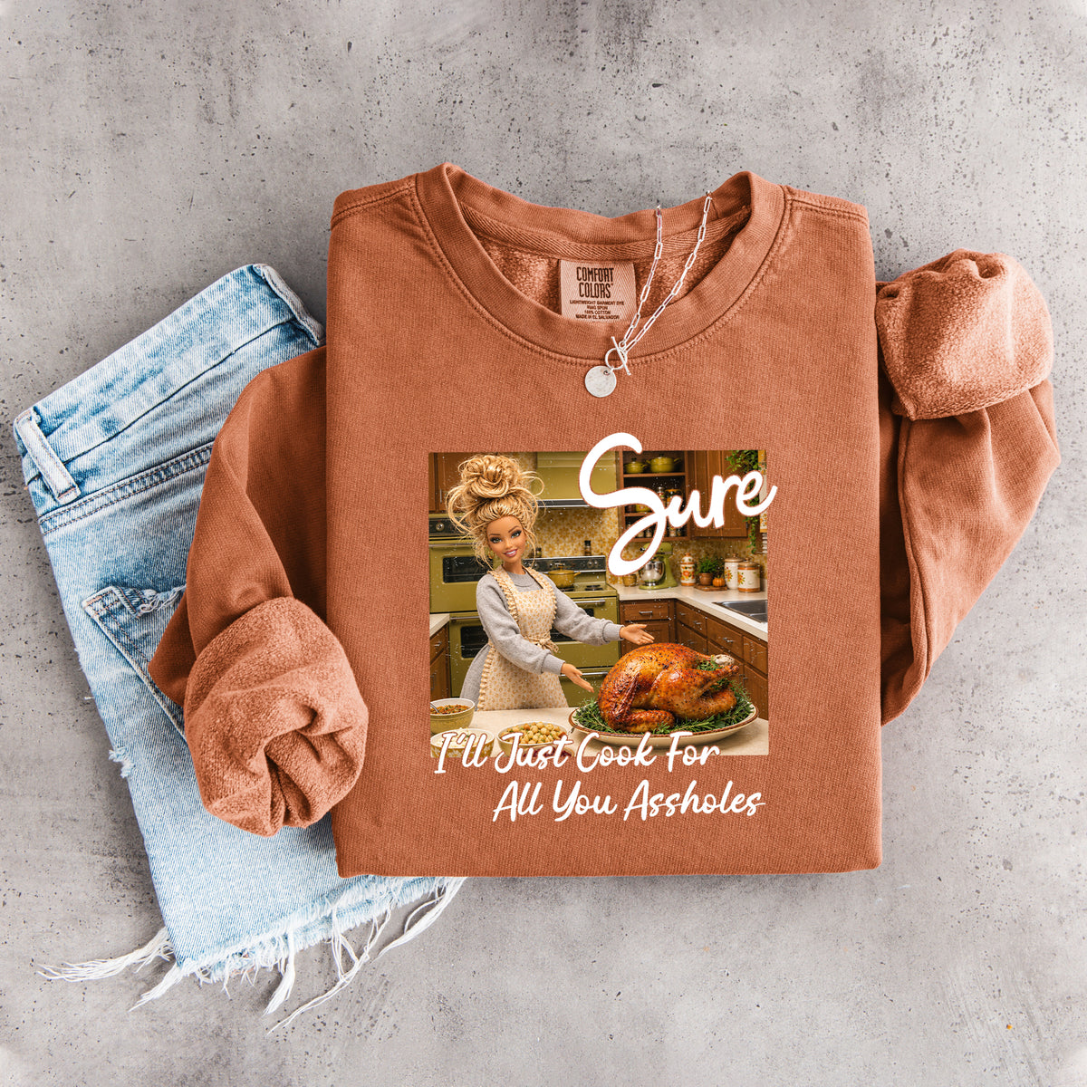 Sudadera «Solo cocinaré para ustedes, idiotas»
