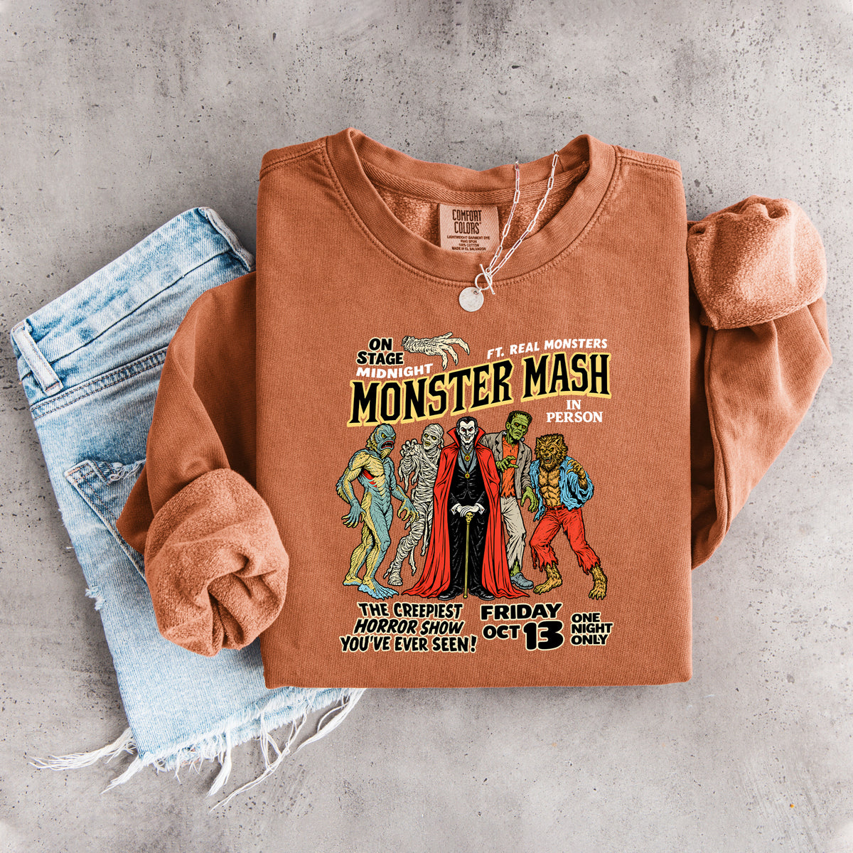 Suéter Vintage Look Monster Mash