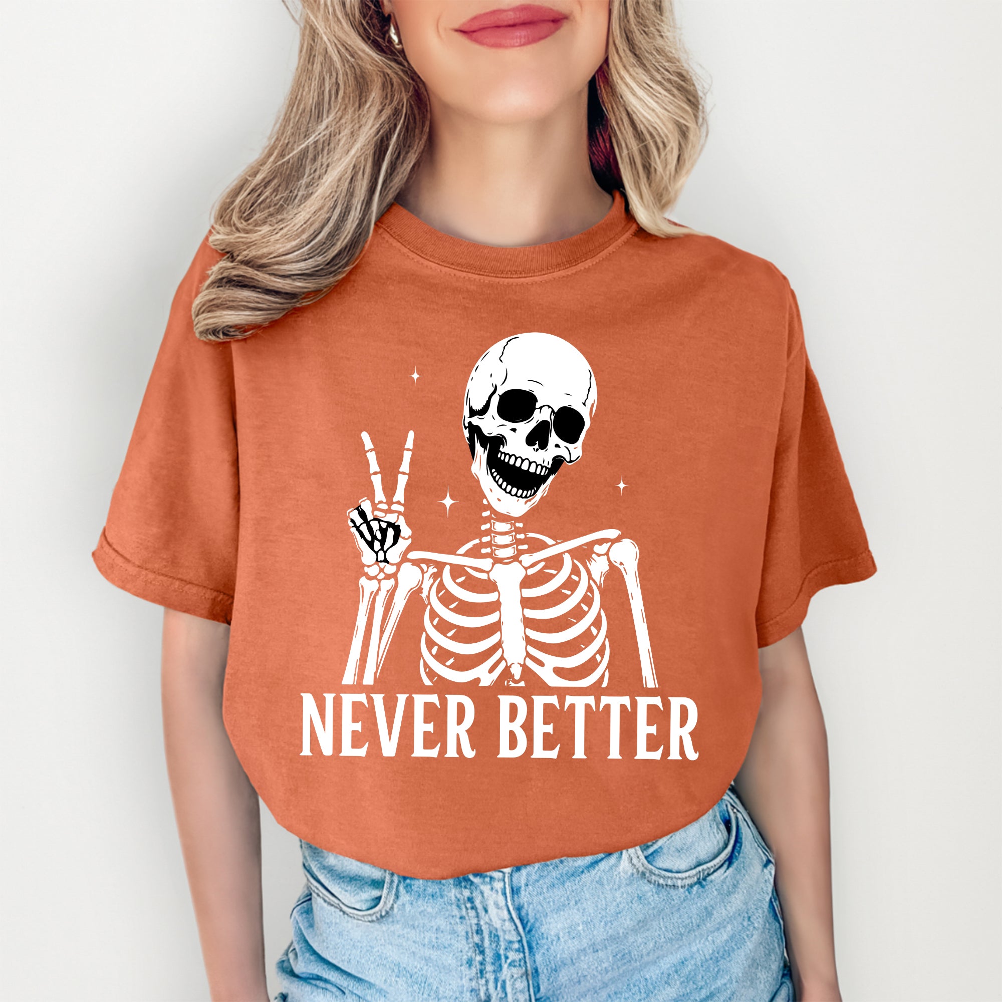 Skelett-T-Shirt „Noch nie besser“
