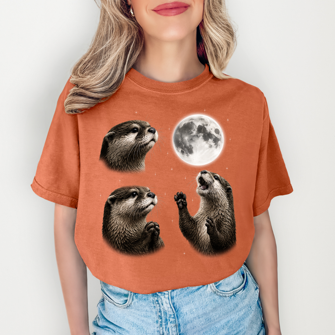 Three Otters Moon Tee