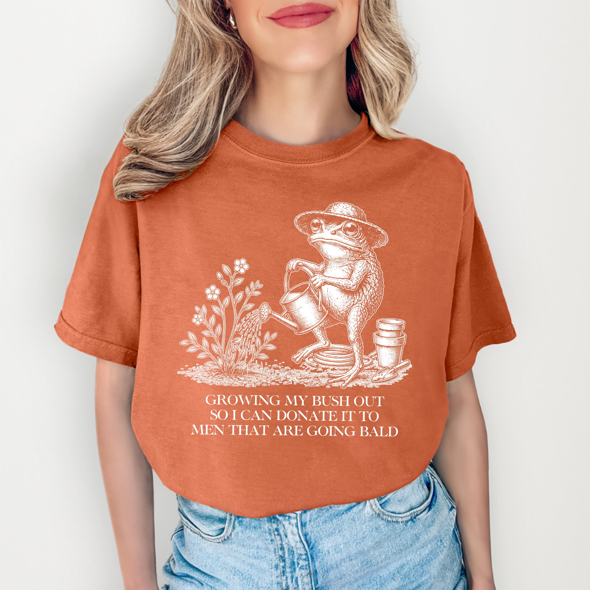 T-shirt amusant pour femme « Je laisse pousser mes poils pubiens »