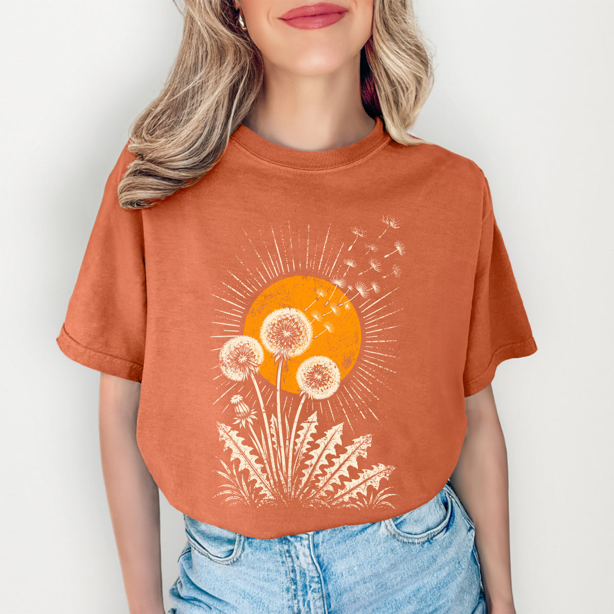 T-shirt soleil pissenlit