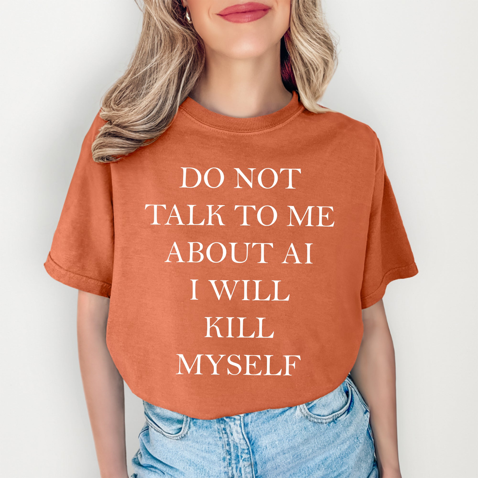 T-shirt « Ne me parlez pas d’IA »