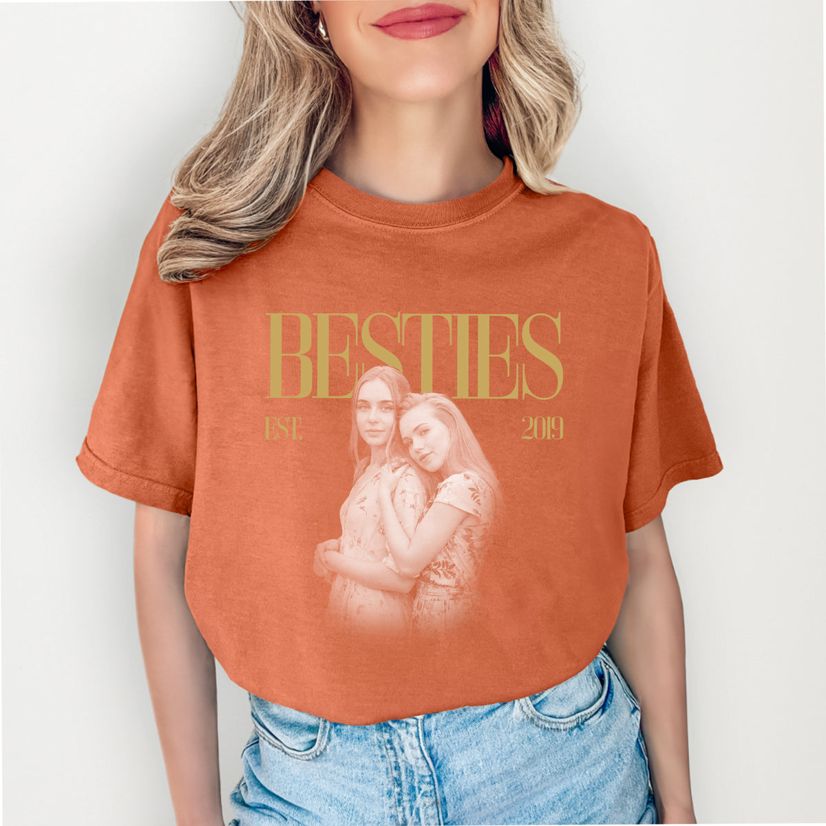 Personalised Bestie Photo Tee