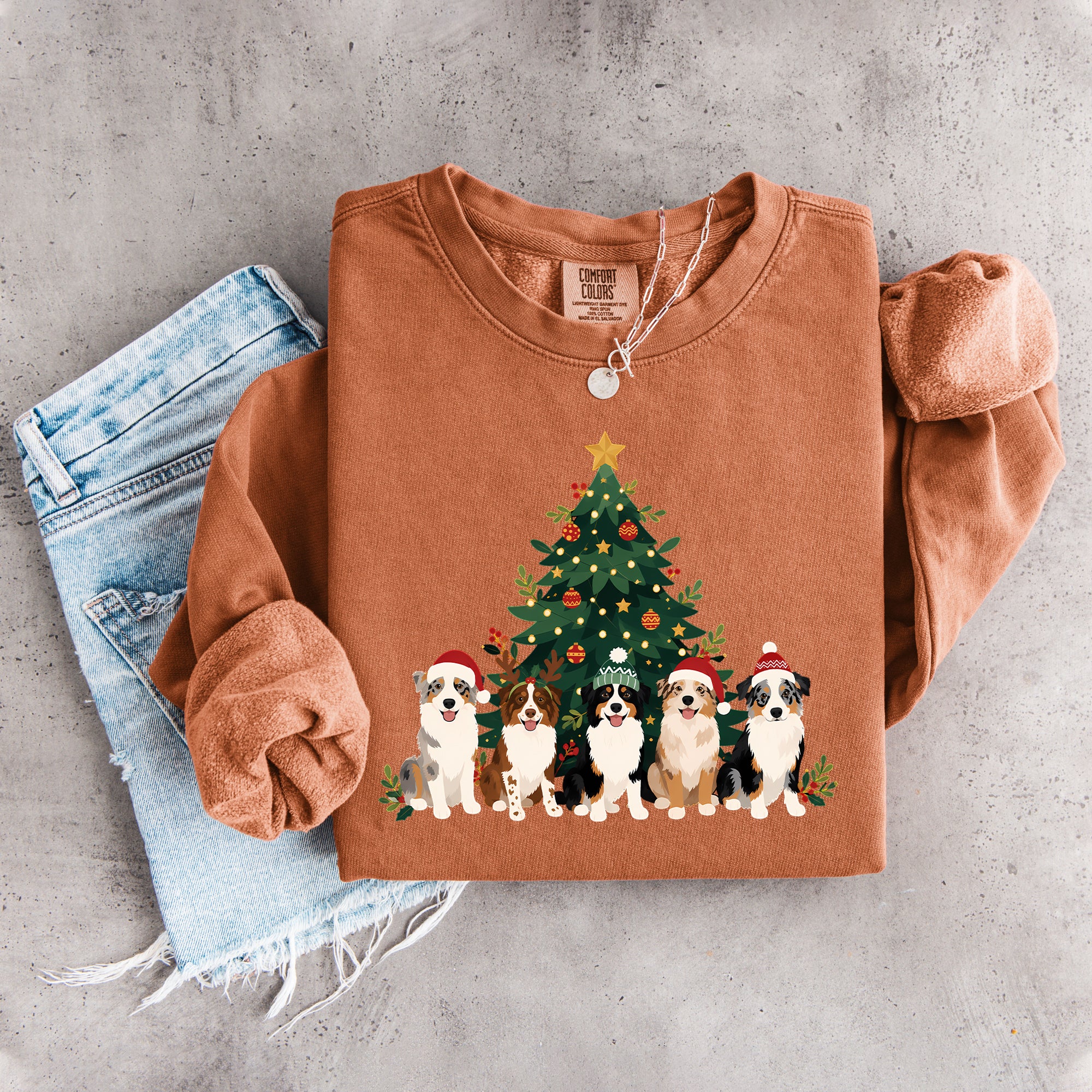 Australian Shepherd Christmas Sweatshirt