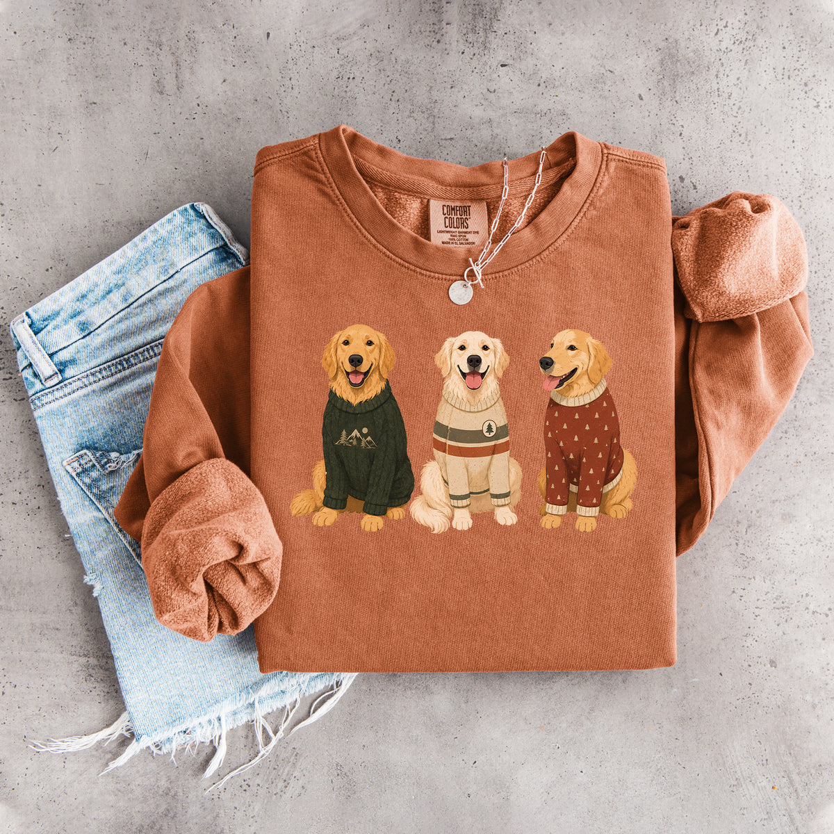 Fall Golden Retriever Sweatshirt