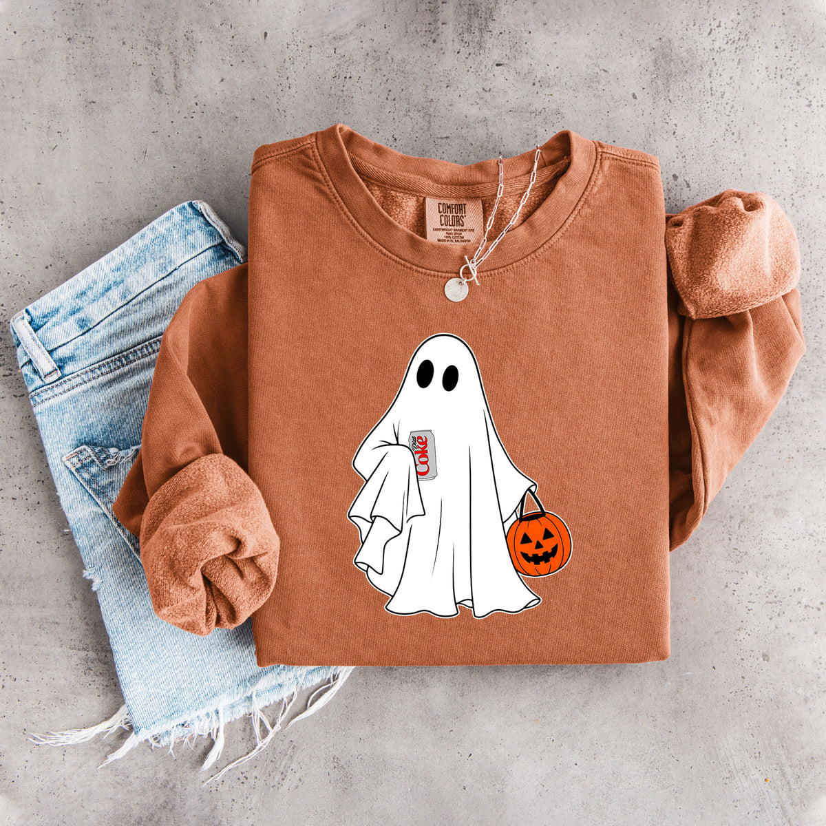 Halloween Diet Coke Ghost Sweatshirt