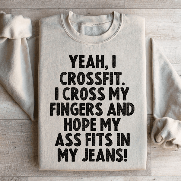 Yeah I Crossfit Sweatshirt Sand / S Peachy Sunday T-Shirt