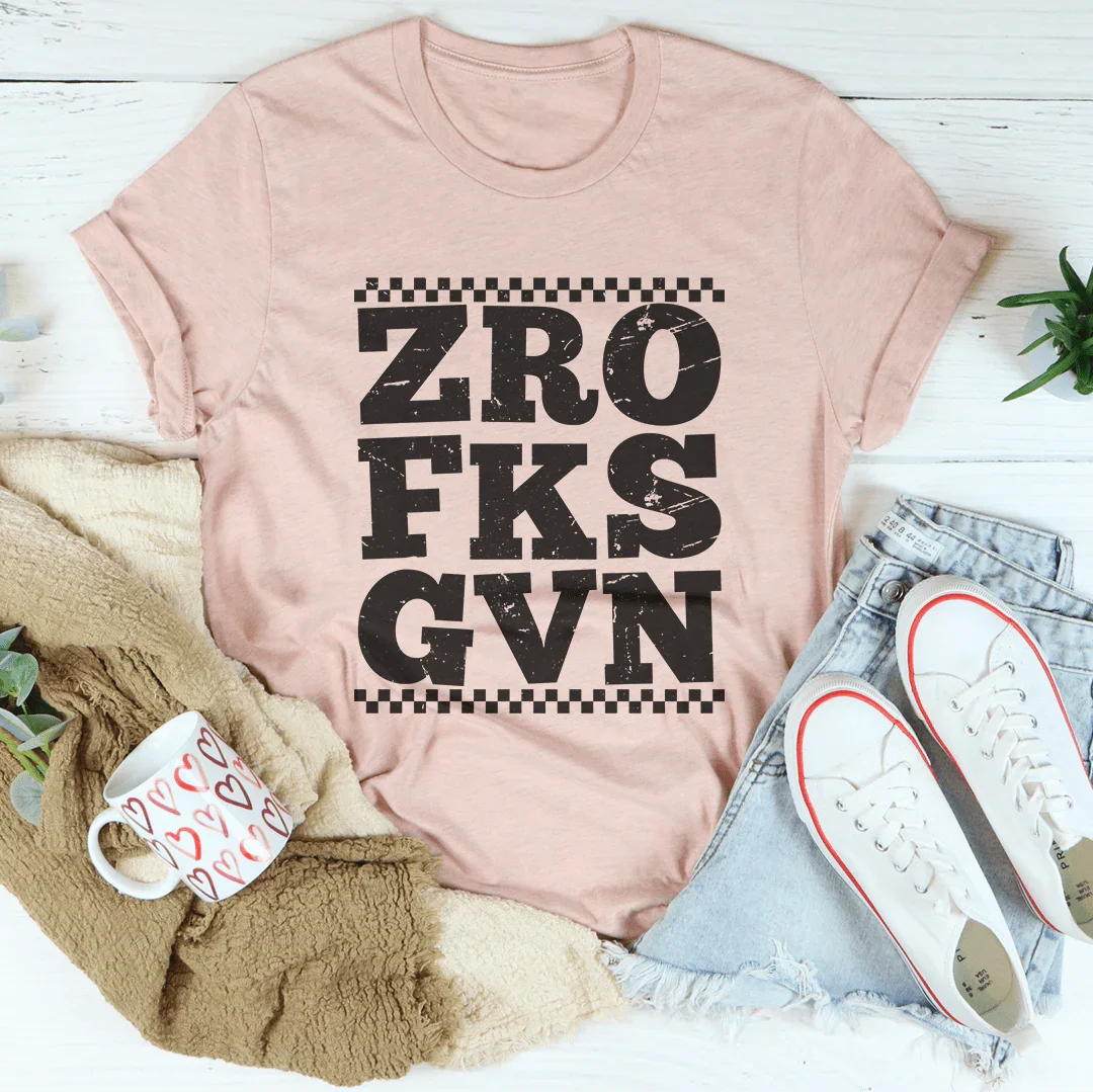 Zro Fks Gvn Tee Heather Prism Peach / S Peachy Sunday T-Shirt
