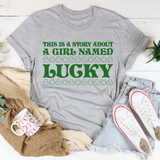 A Girl Named Lucky Tee Athletic Heather / S Peachy Sunday T-Shirt