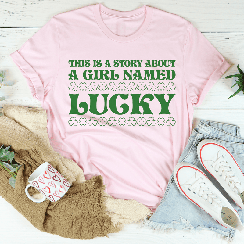 A Girl Named Lucky Tee Pink / S Peachy Sunday T-Shirt
