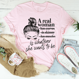 A Real Woman Tee Pink / S Peachy Sunday T-Shirt
