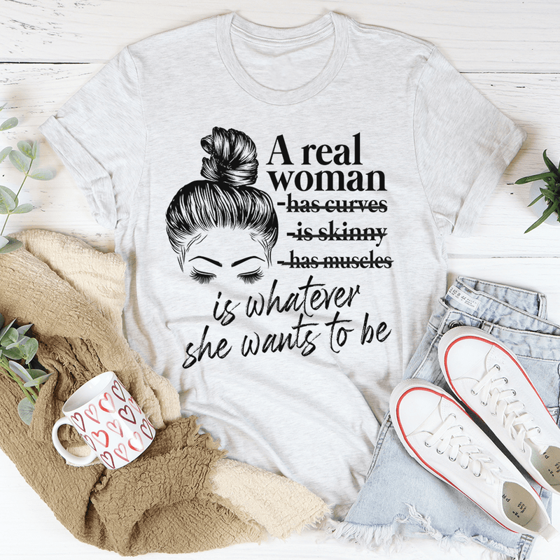 A Real Woman Tee White / S Peachy Sunday T-Shirt