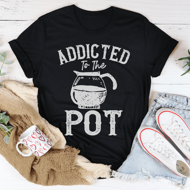Addicted To The Pot Tee Black Heather / S Peachy Sunday T-Shirt