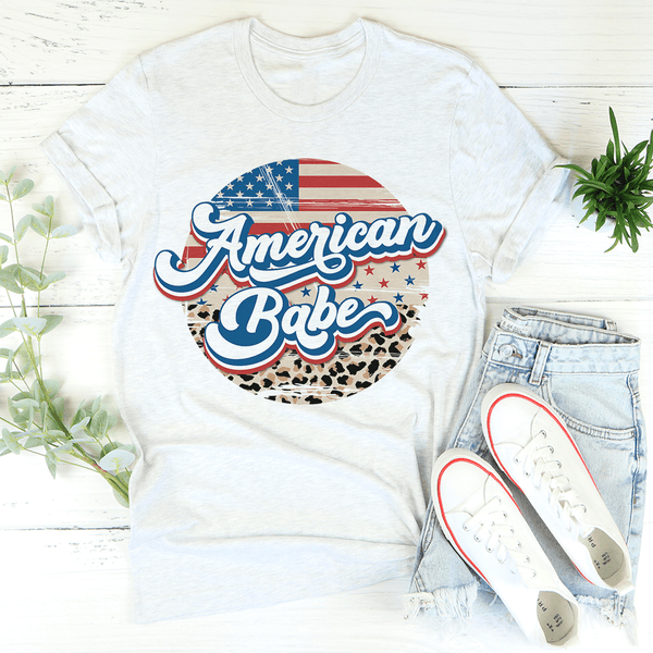 American Babe Leopard Tee Ash / S Peachy Sunday T-Shirt