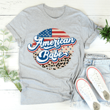 American Babe Leopard Tee Athletic Heather / S Peachy Sunday T-Shirt