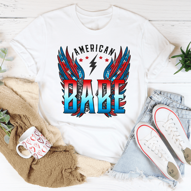 American Babe Tee White / S Peachy Sunday T-Shirt
