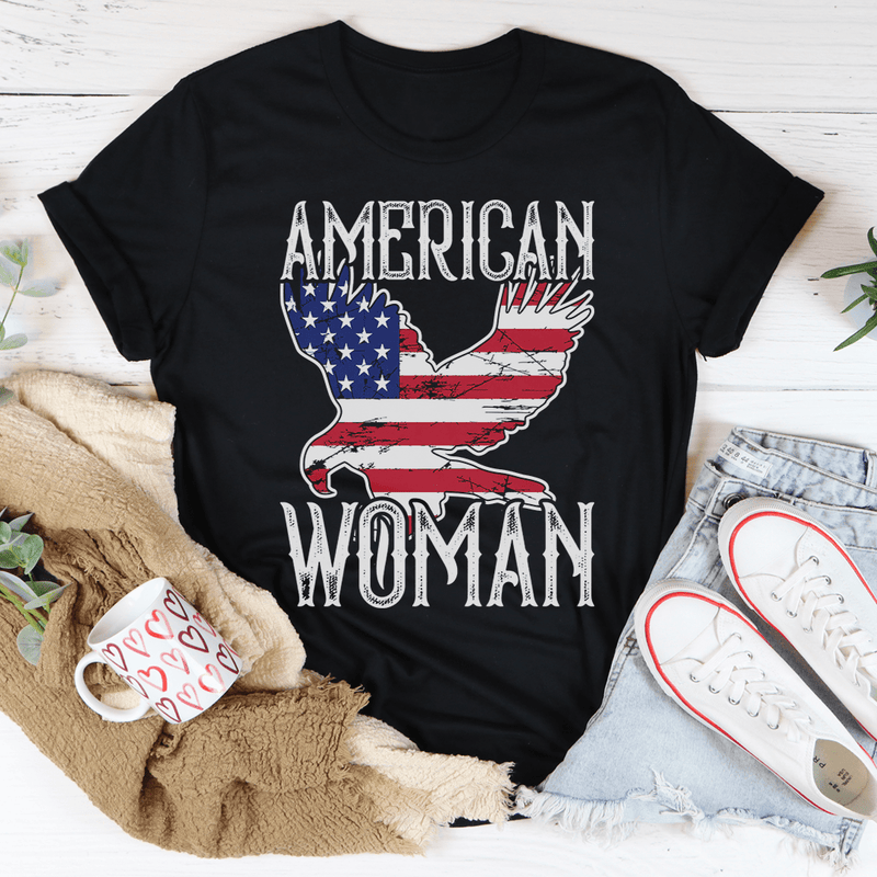 American Woman Eagle Tee Peachy Sunday T-Shirt