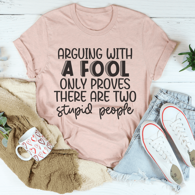 Arguing With A Fool Tee Heather Prism Peach / S Peachy Sunday T-Shirt