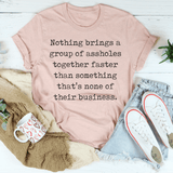 Assholes Together Tee Heather Prism Peach / S Peachy Sunday T-Shirt