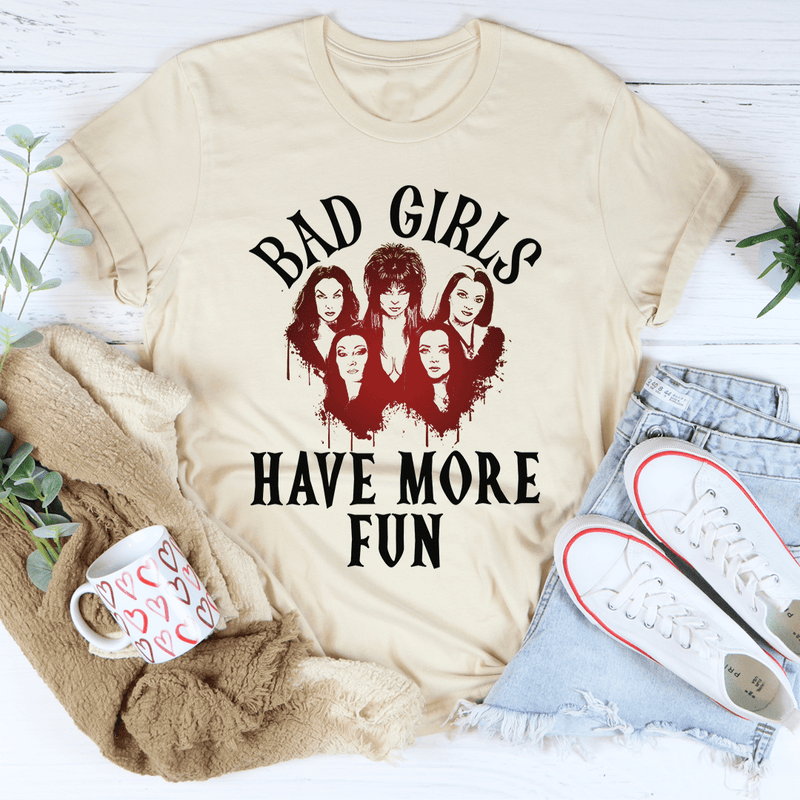 Bad Girls Have More Fun Tee Heather Dust / S Peachy Sunday T-Shirt