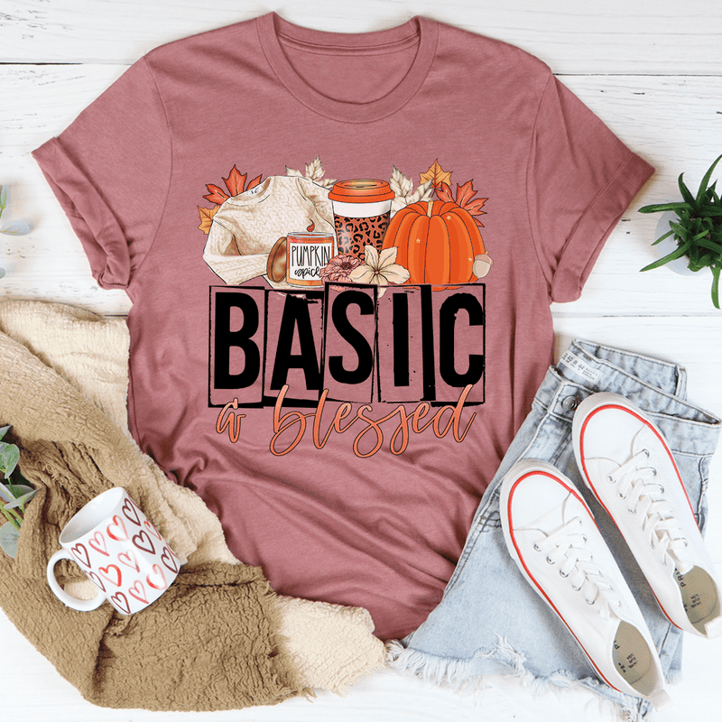 Basic & Blessed Tee Mauve / S Peachy Sunday T-Shirt