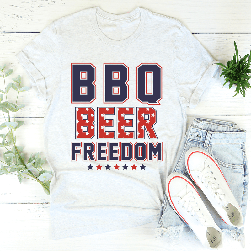 BBQ Beer Freedom Tee Ash / S Peachy Sunday T-Shirt