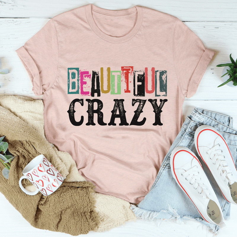 Beautiful Crazy Tee Heather Prism Peach / S Peachy Sunday T-Shirt