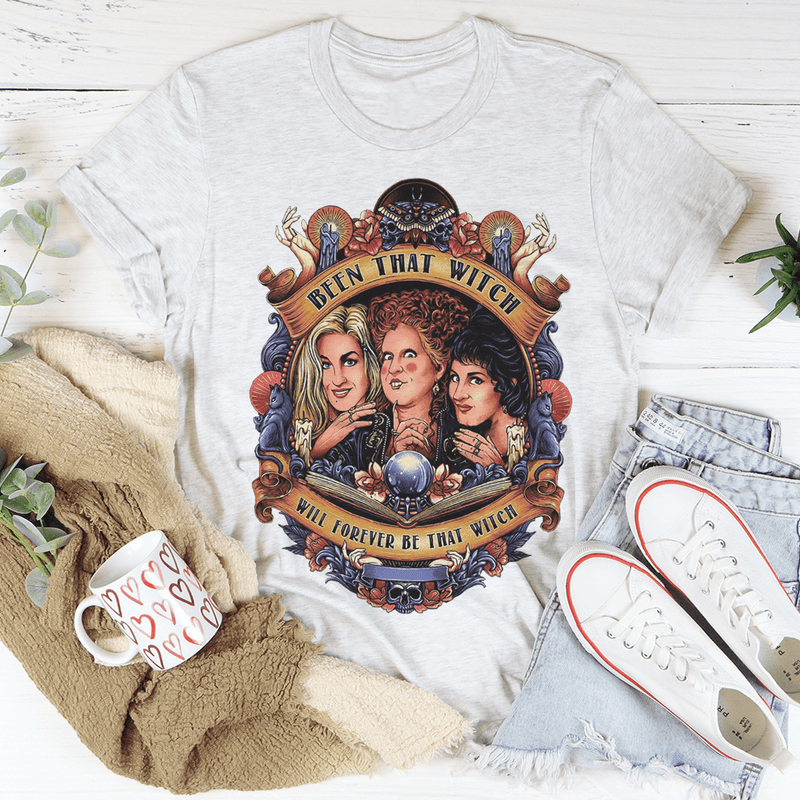 Been That Witch Will Forever Be That Witch Vintage Style Tee Ash / S Printify T-Shirt T-Shirt