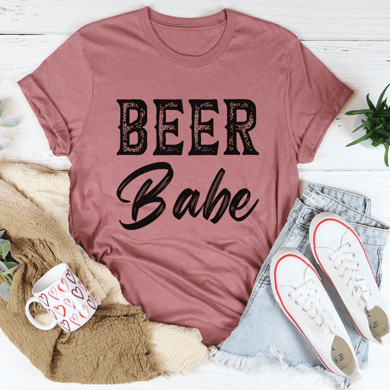 Beer Babe Tee Mauve / S Peachy Sunday T-Shirt