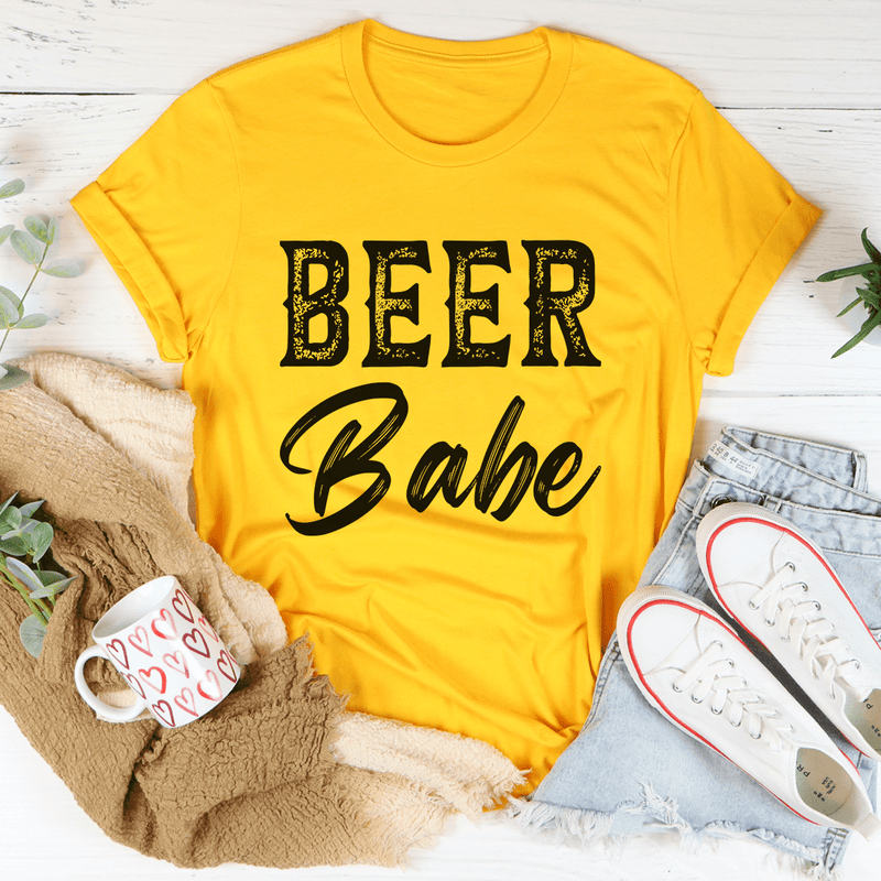 Beer Babe Tee Mustard / S Peachy Sunday T-Shirt