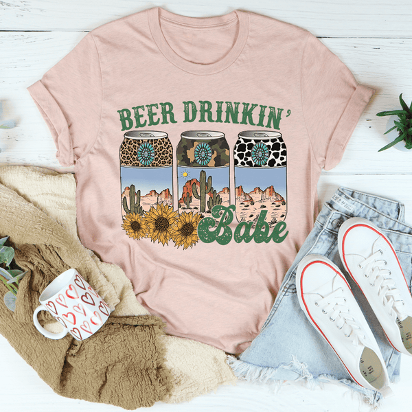 Beer Drinking Babe Tee Heather Prism Peach / S Peachy Sunday T-Shirt