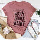 Beer Never Broke My Heart Tee Mauve / S Peachy Sunday T-Shirt